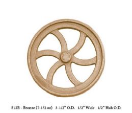 UNMACHINED FWC-S12B Bronze  Flywheel Aprox 31/2 Dia x 1/2 W X 1/2 Hub Dia